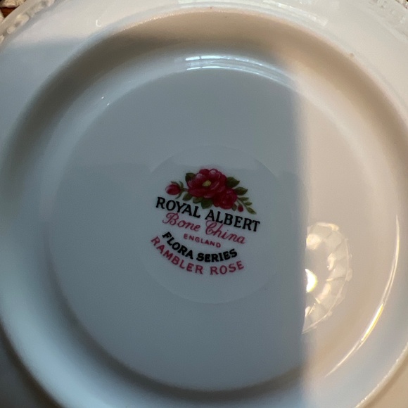 Royal Albert Fine Bone China Rambler Rose Tea Cup and Saucer - Picture 8 of 9